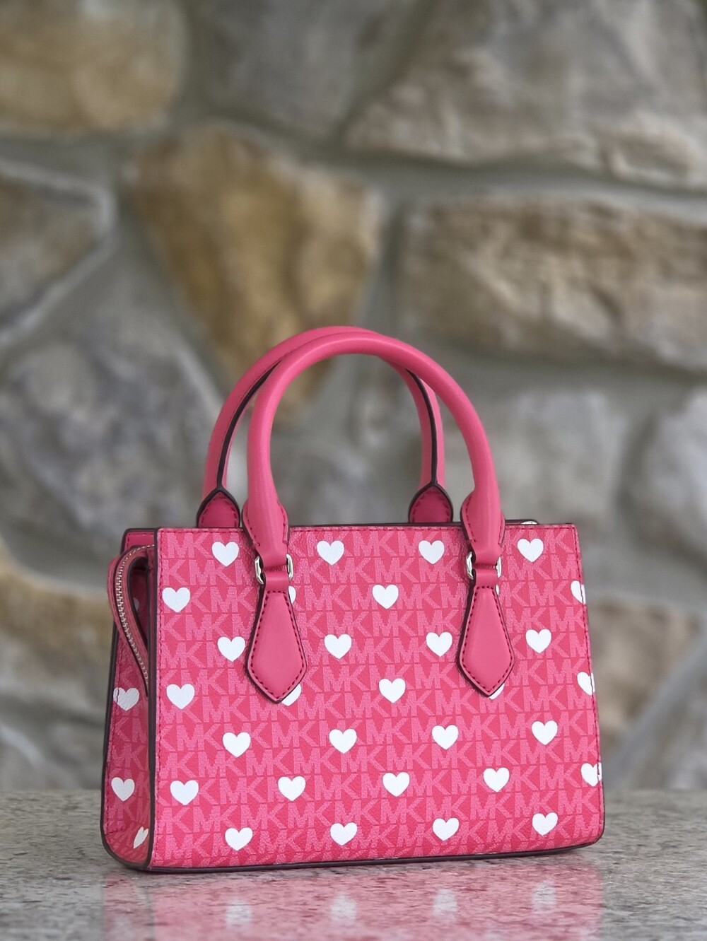 Michael Kors Sheila Small Pink Crossbody - Picture 3 of 9